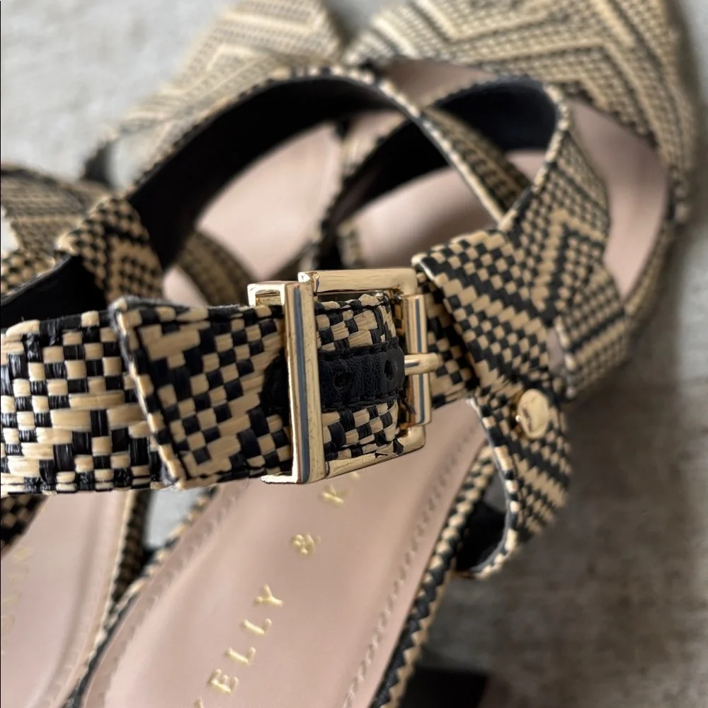 Kelly & Katie Frannie woven block heel sandals